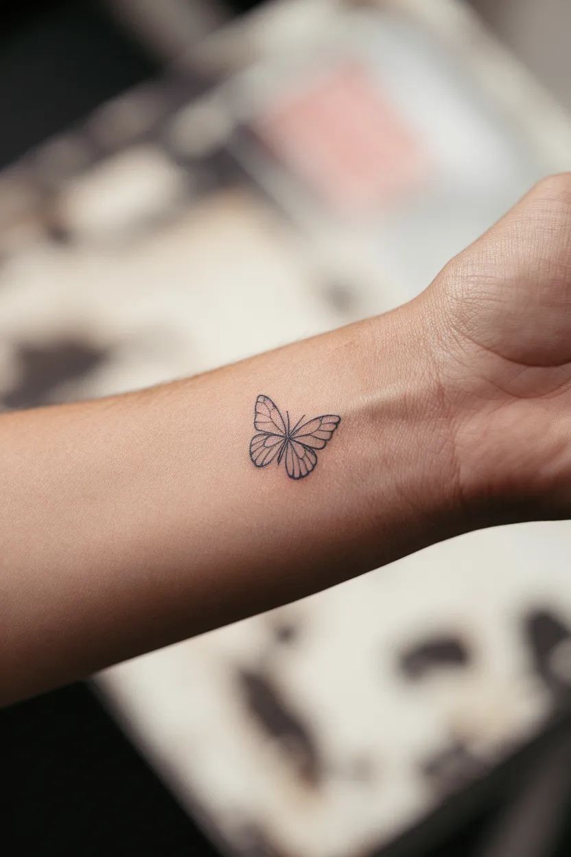 Small Butterfly Tattoo 2