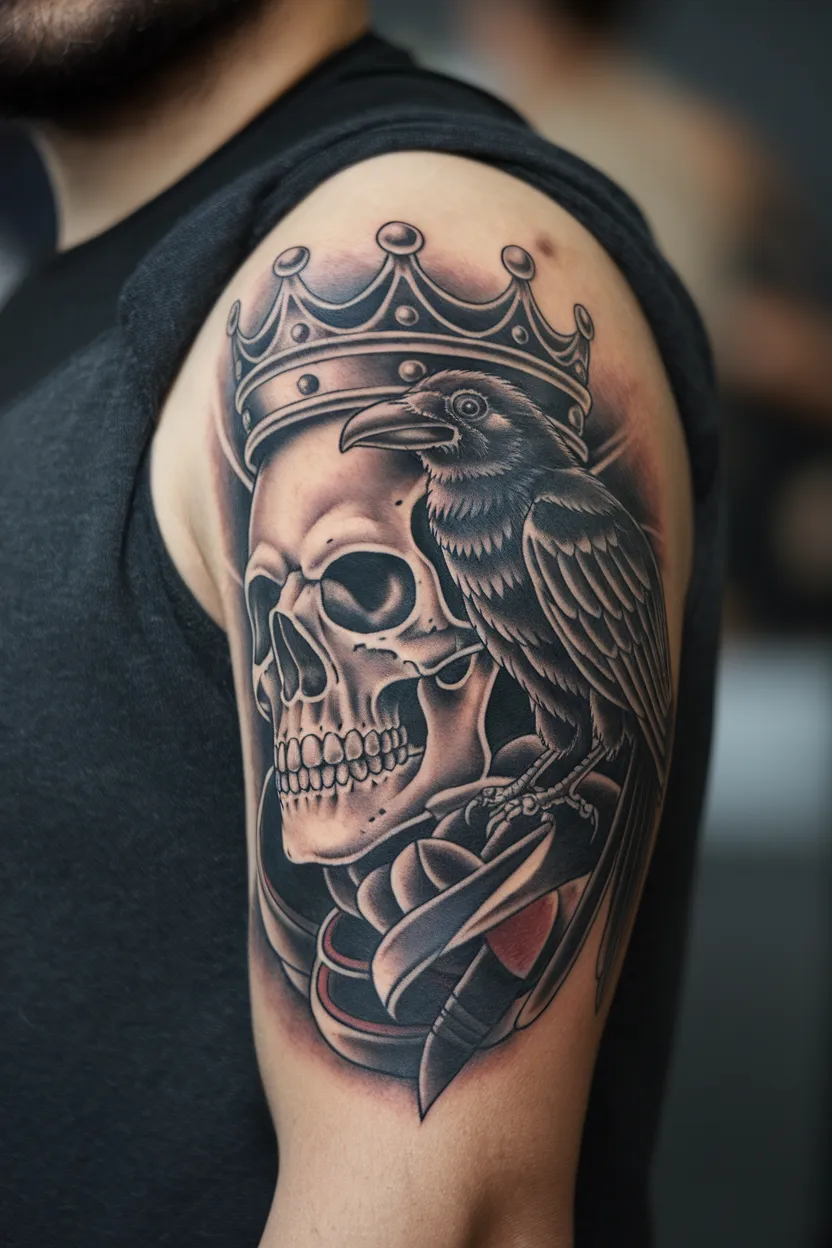 Skull & Raven Tattoo