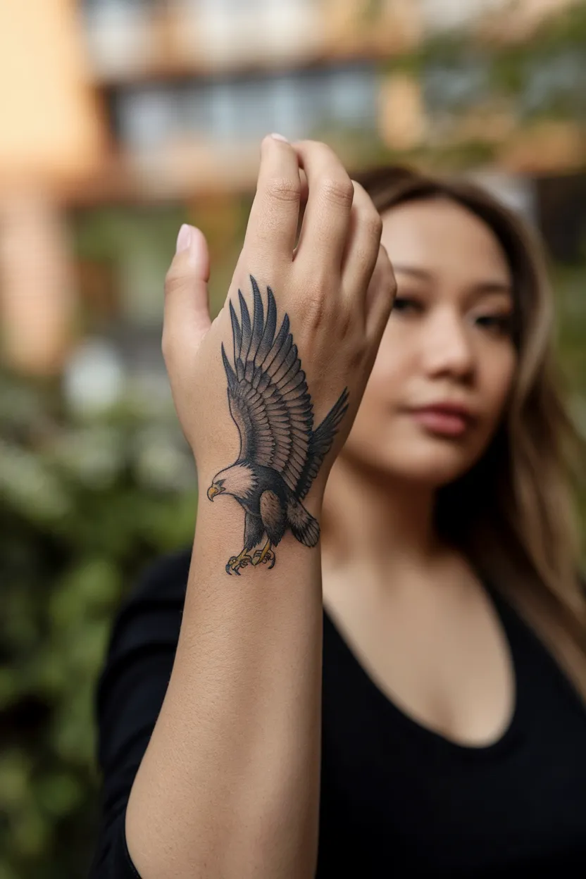 Eagle Soaring Upwards