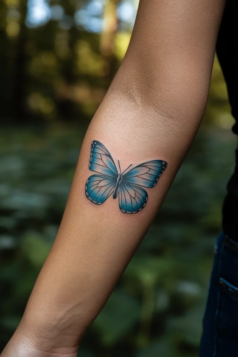 Small Butterfly Tattoo 7