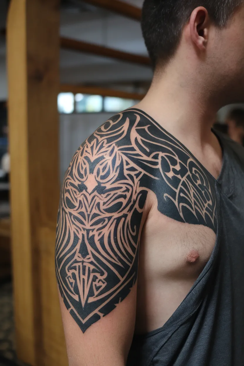 Tribal Warrior Tattoo