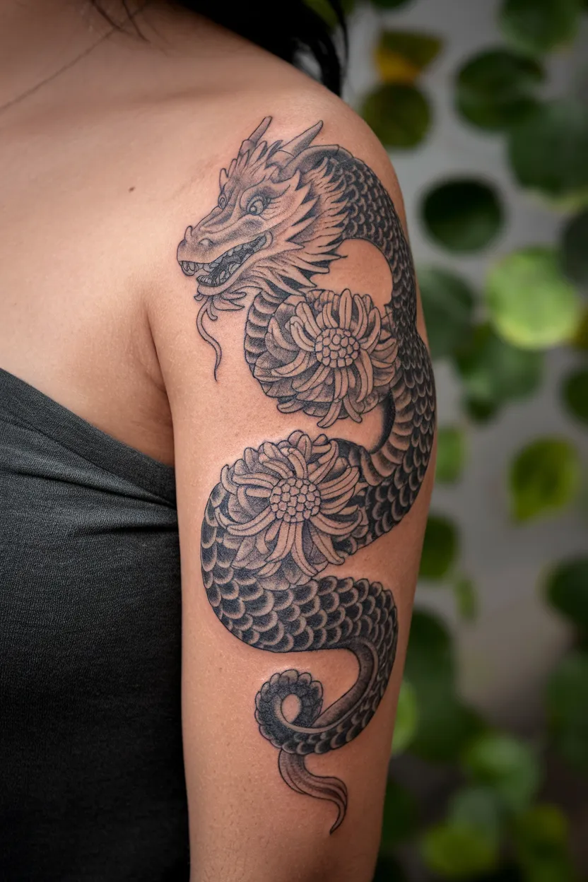 Chrysanthemum Dragon Arm Piece
