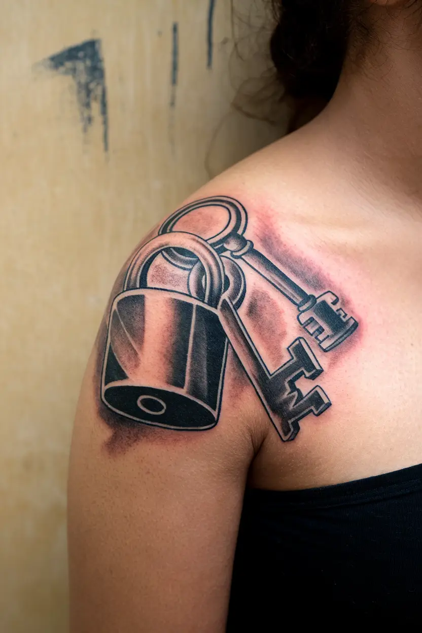 Vintage Key and Lock