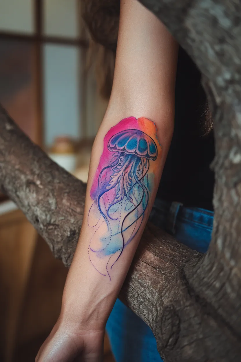 Watercolor Jellyfish