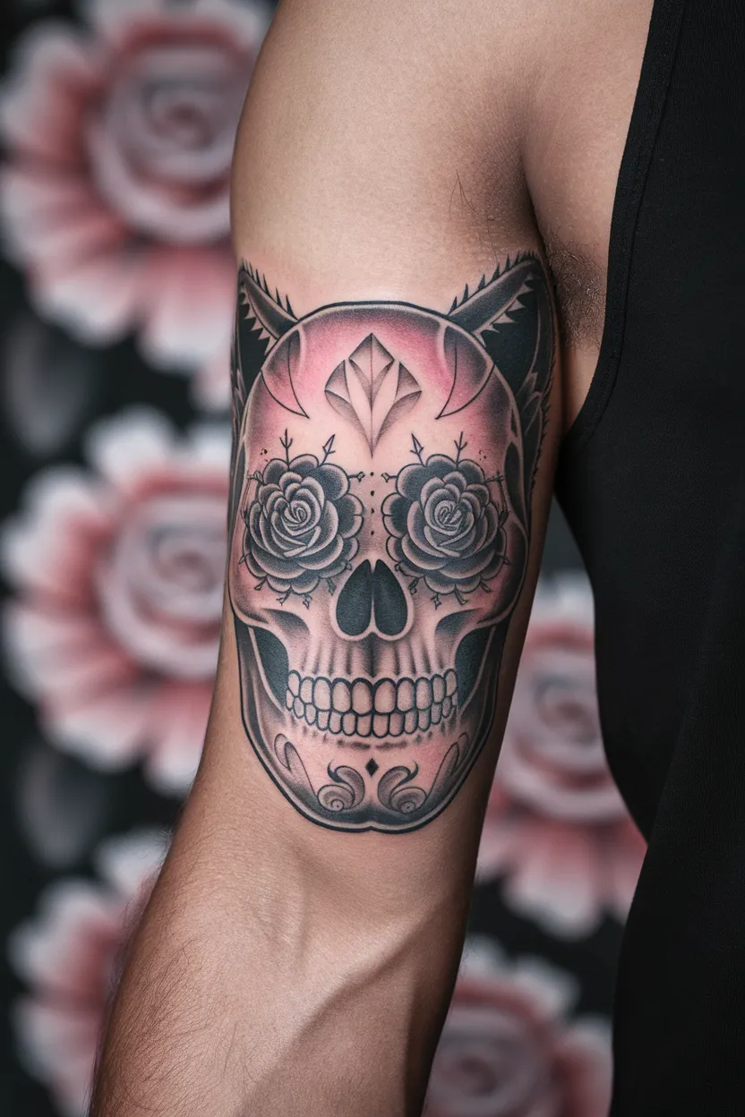 Sugar Skull With Animal Features