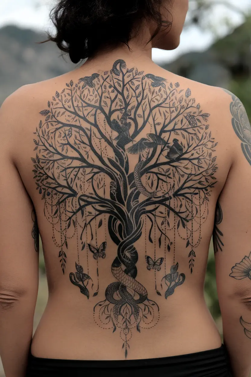 Black Distinctive Full Back Piece