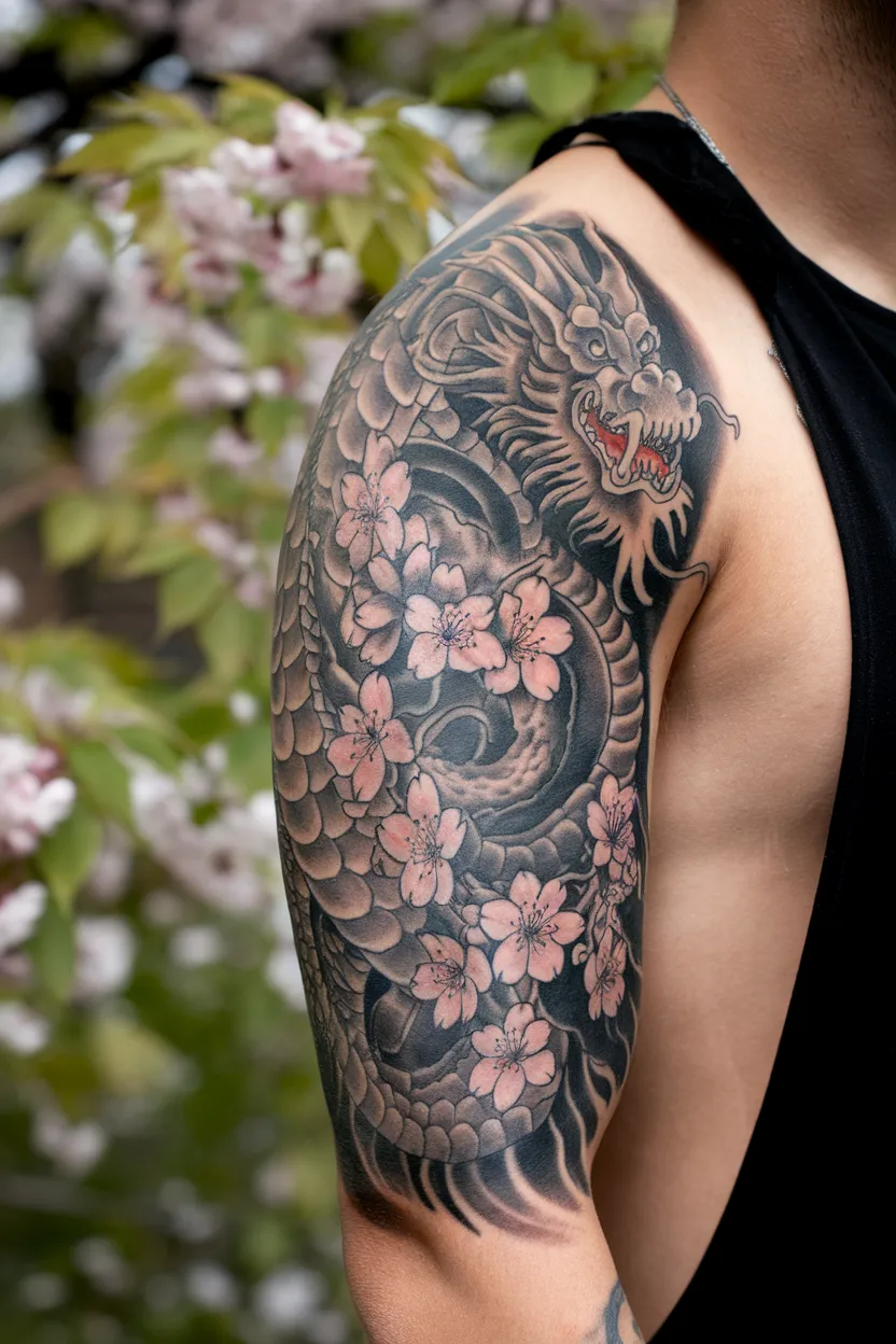 Unique Japanese Dragon Tattoo 1