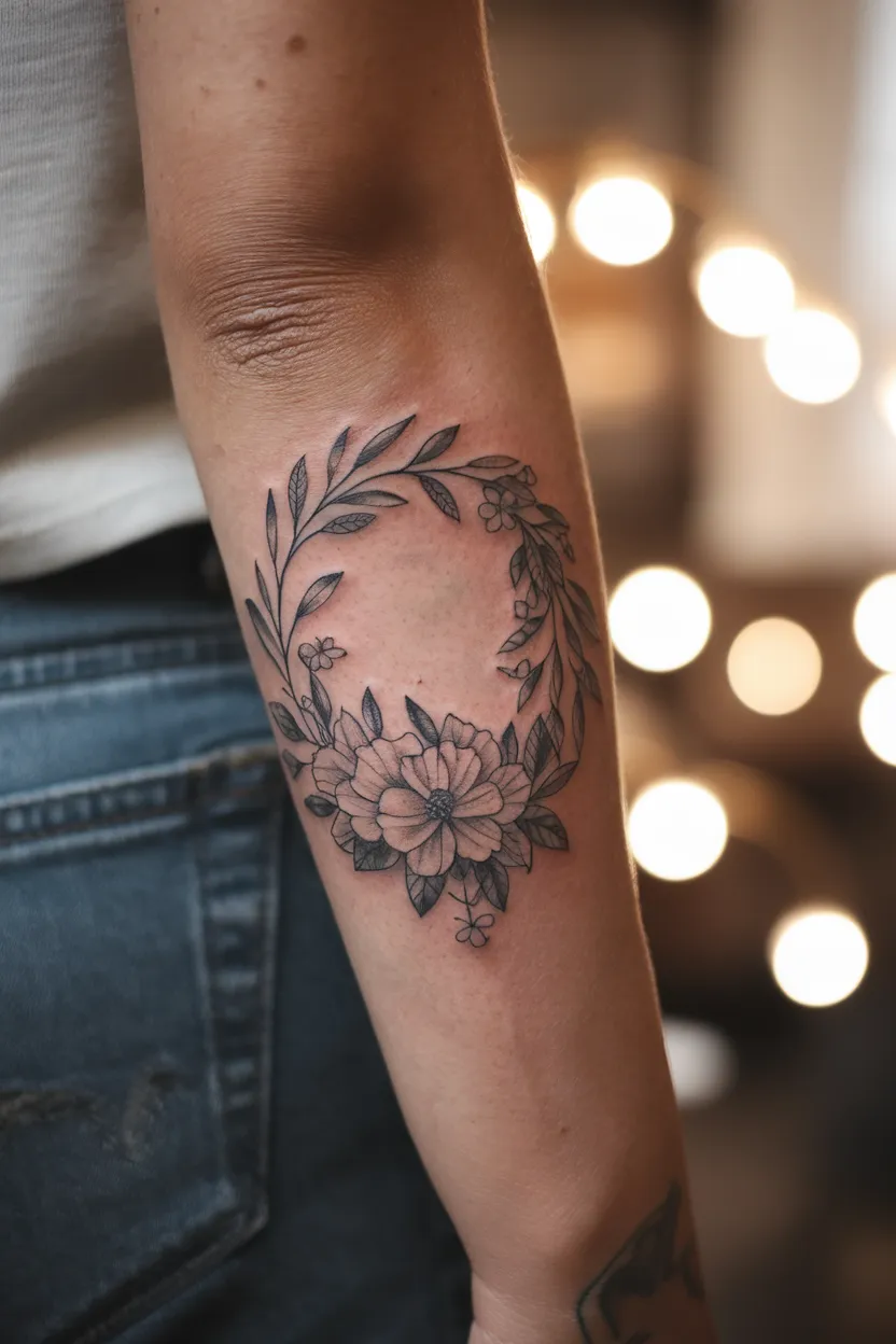 Dainty Floral Wreath