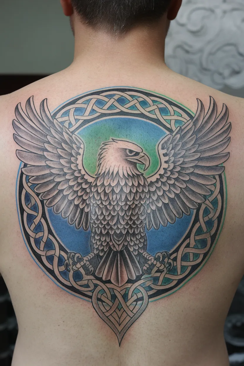 Eagle With Celtic Knot Elements