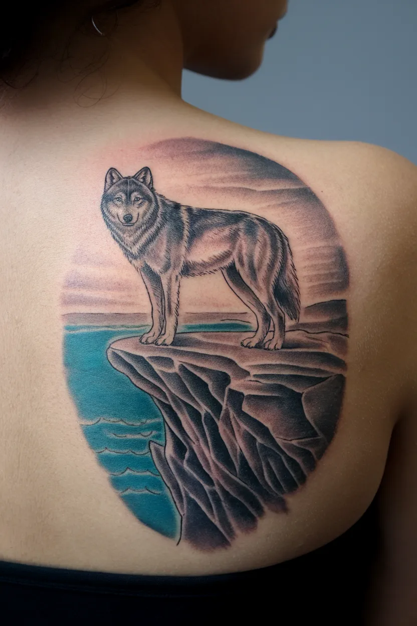 Lone Wolf Tattoo 12