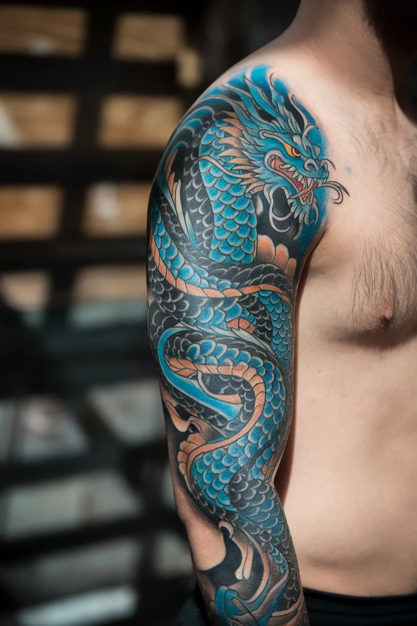 Unique Japanese Dragon Tattoo 10