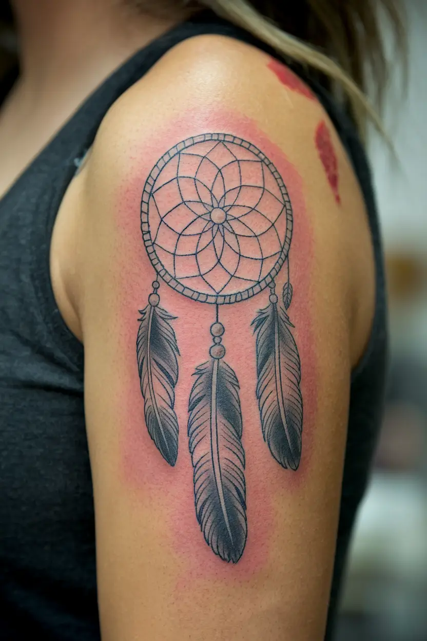 Dreamcatcher With Feathers