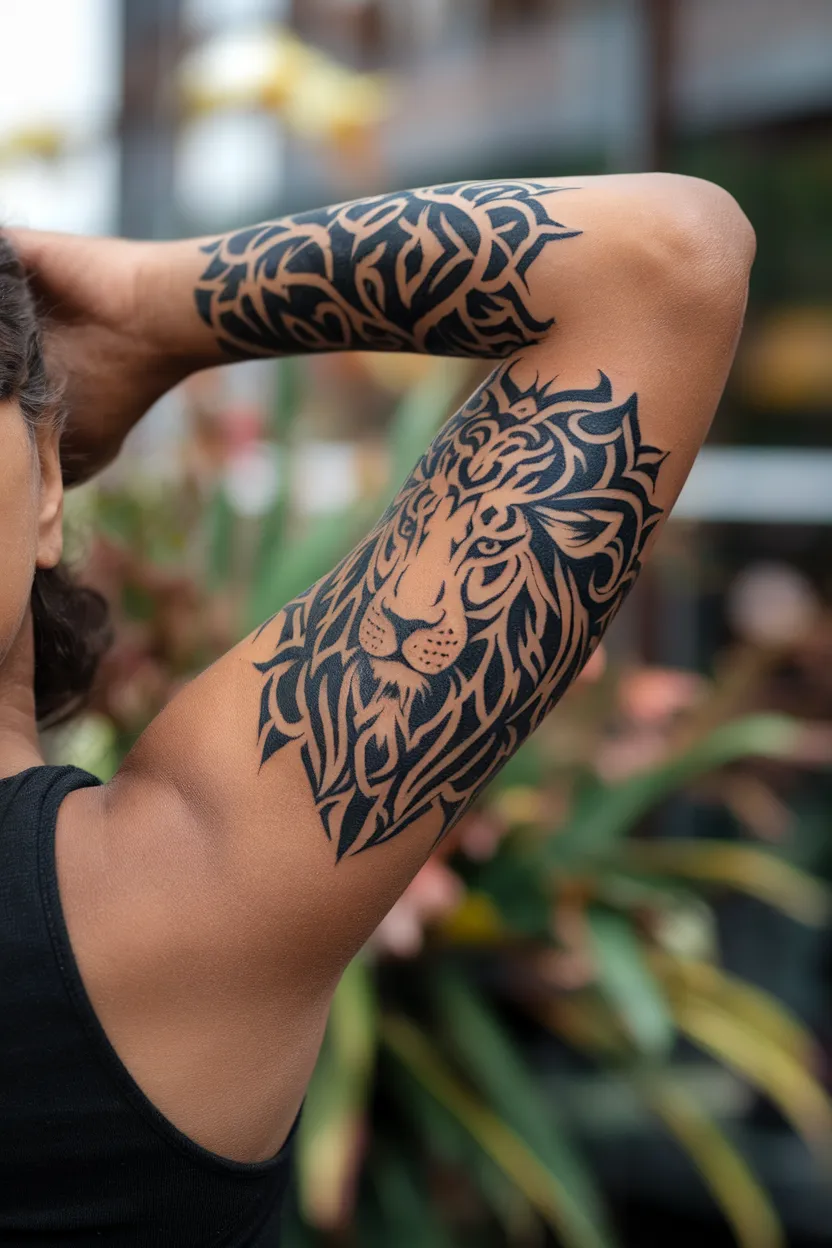 Tribal Lioness Pattern