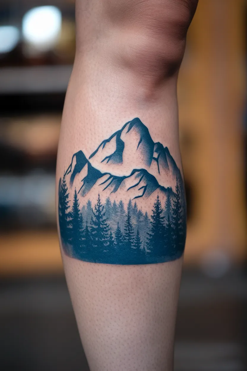 Mountain Range Silhouette