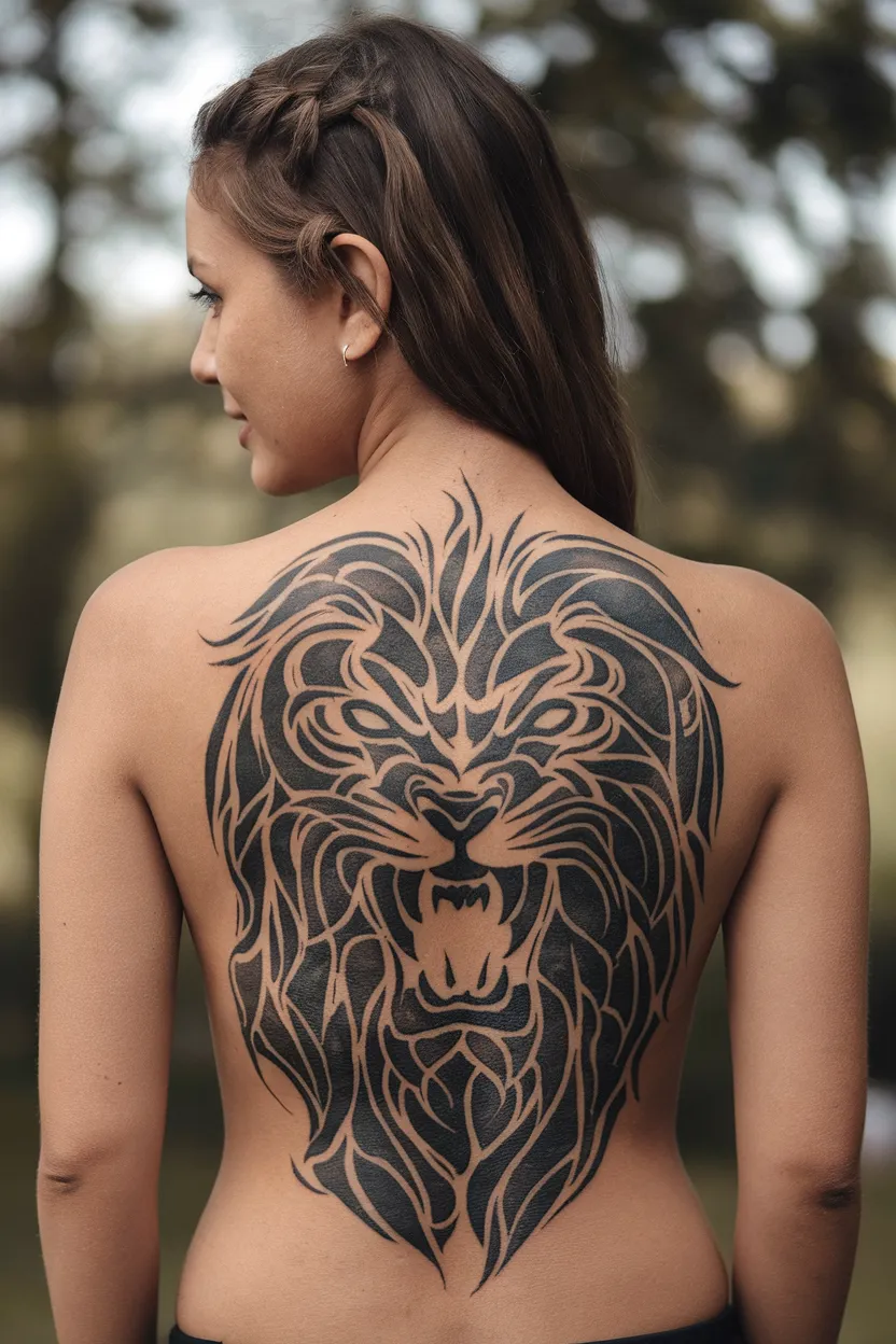 Lion Script Tattoo