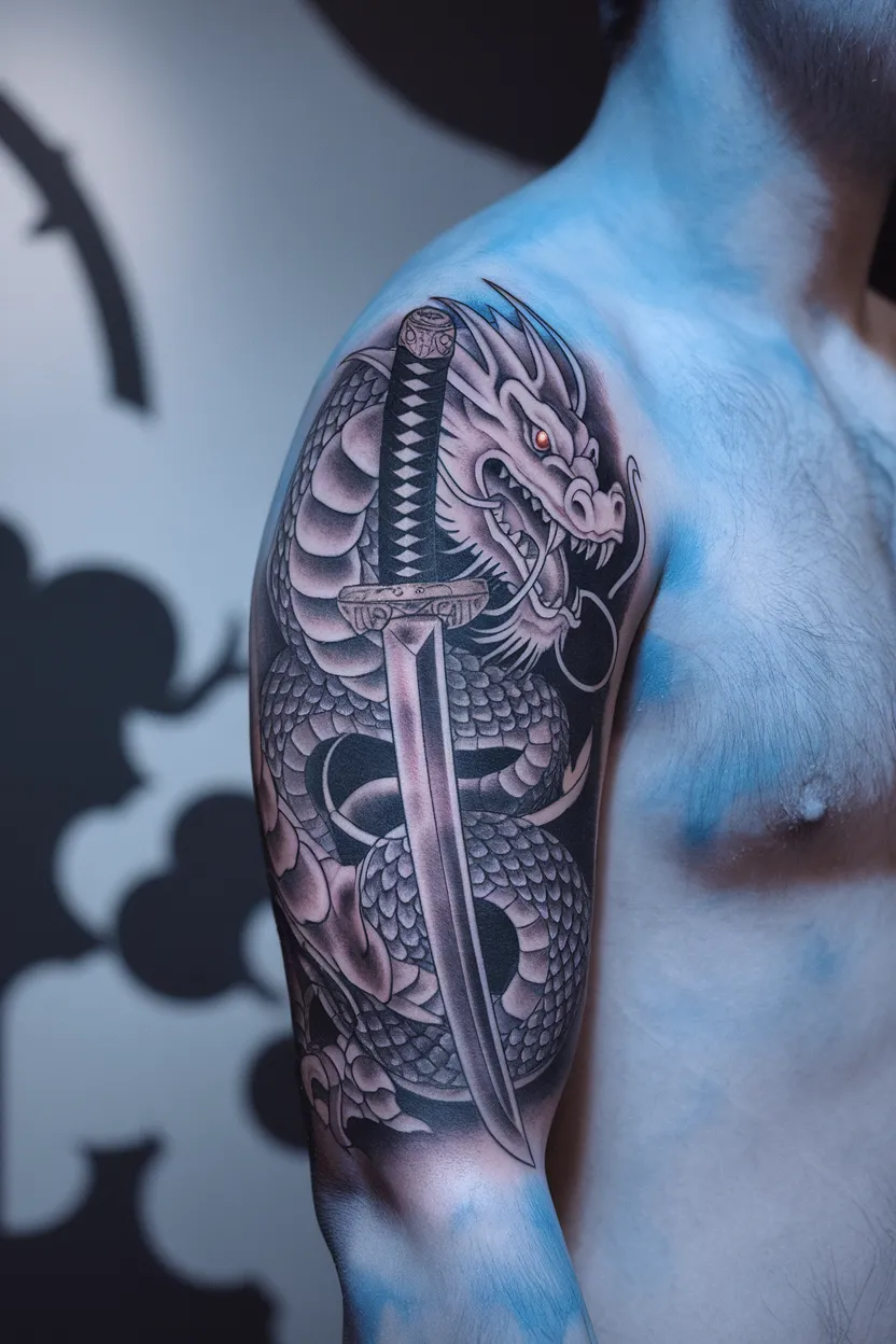Unique Japanese Dragon Tattoo 6
