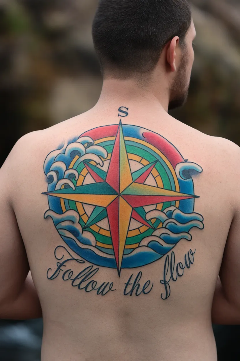 Nautical Compass Tattoo 2