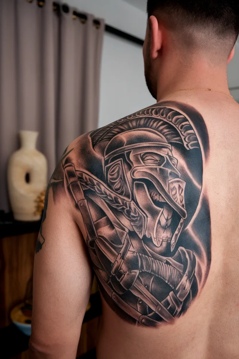 Roman Gladiator Tattoo