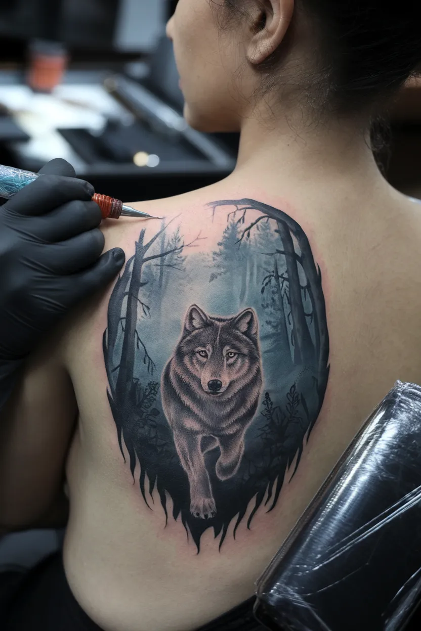 Lone Wolf Tattoo 3