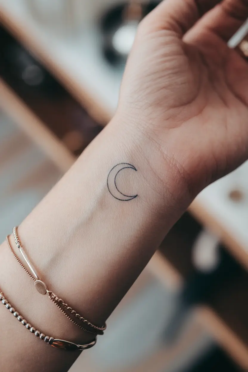 Crescent Moon Tattoo