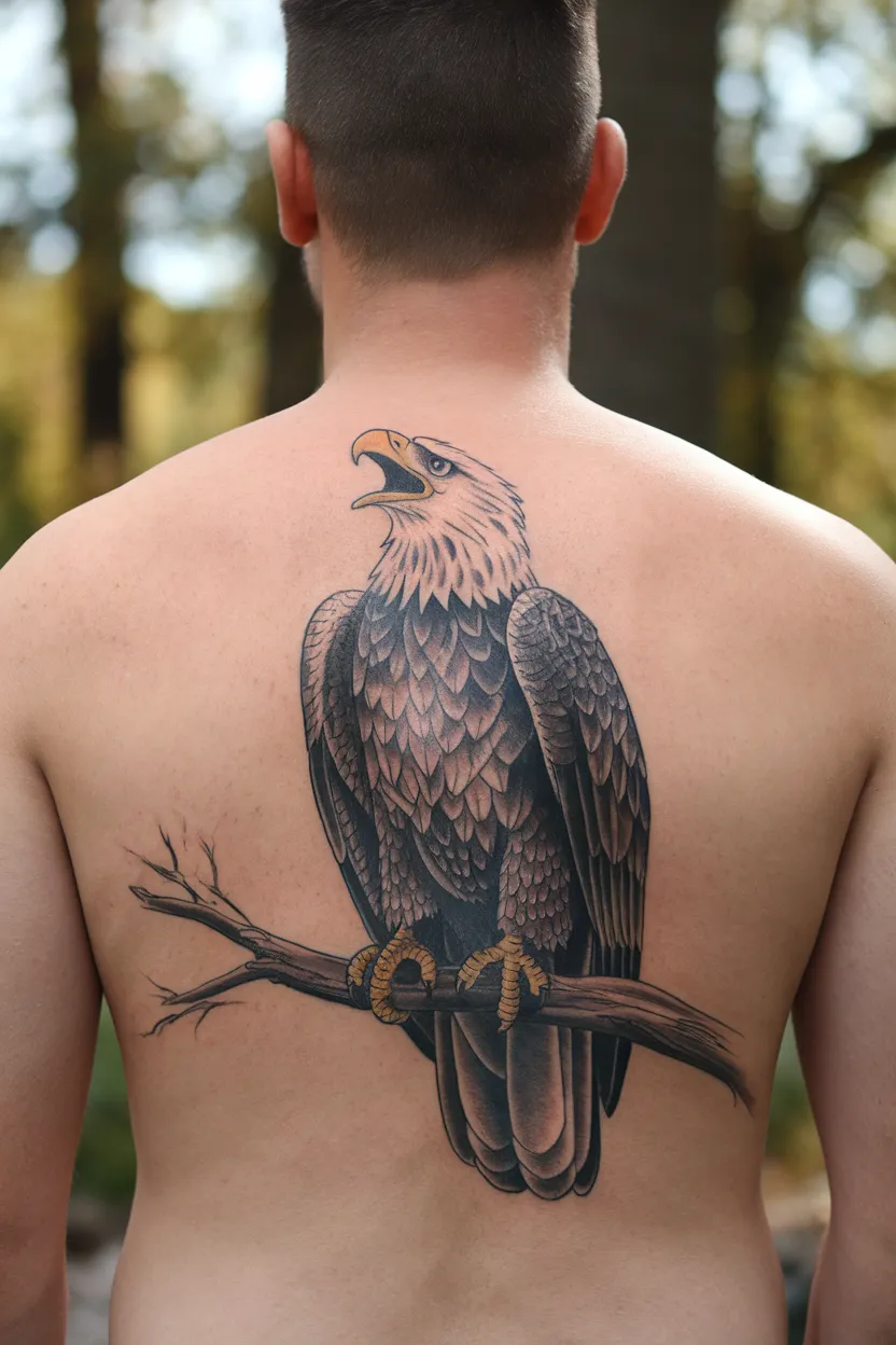 Eagle in Mid-Screech