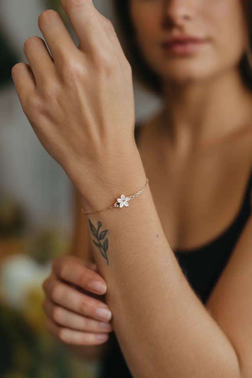 Flower Bracelet Tattoo
