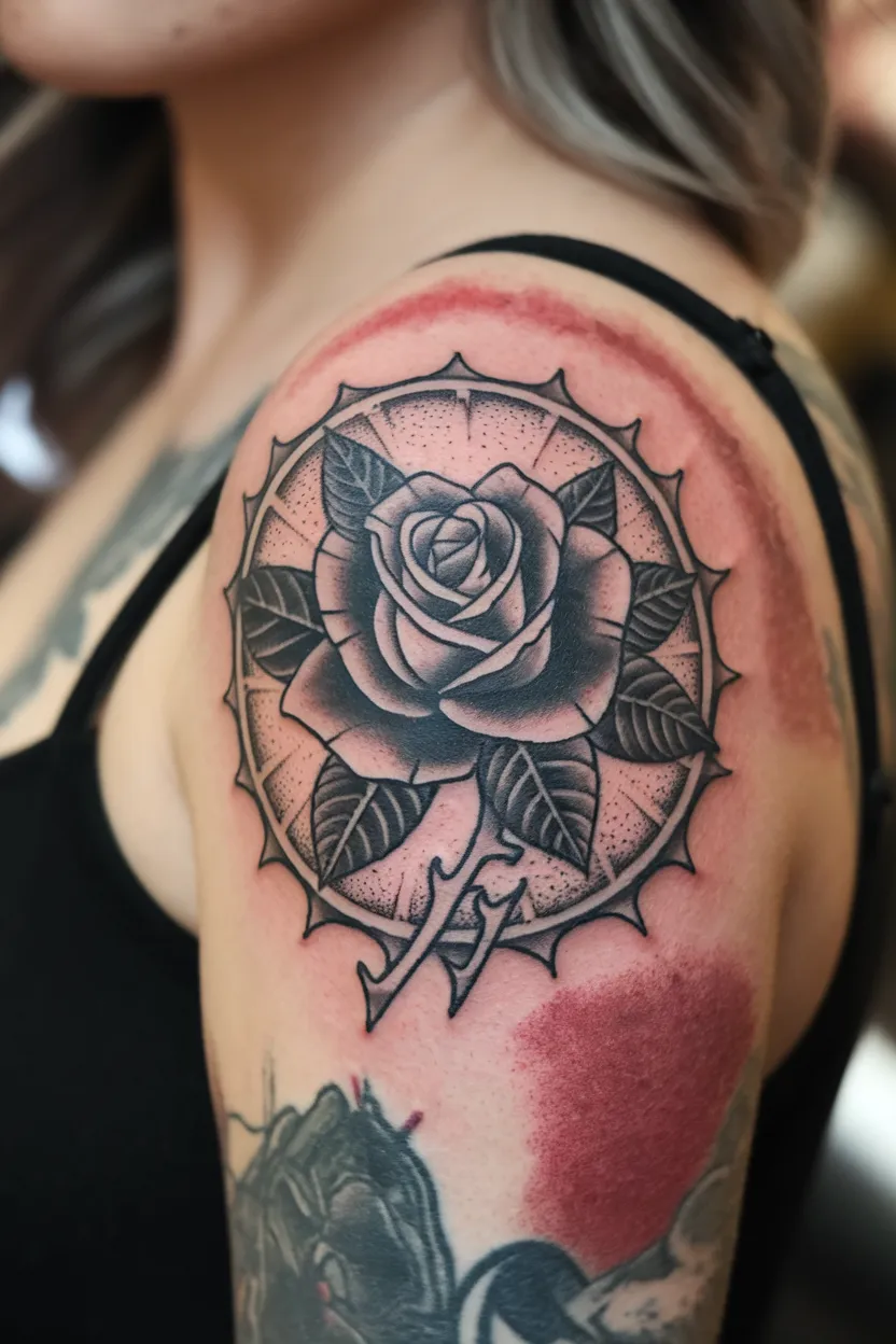 Gothic-Inspired Black Rose