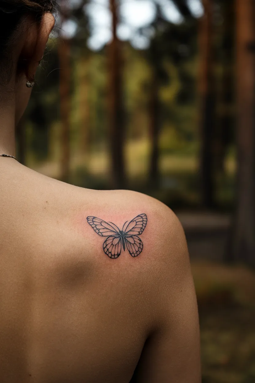 Small Butterfly Tattoo for Women