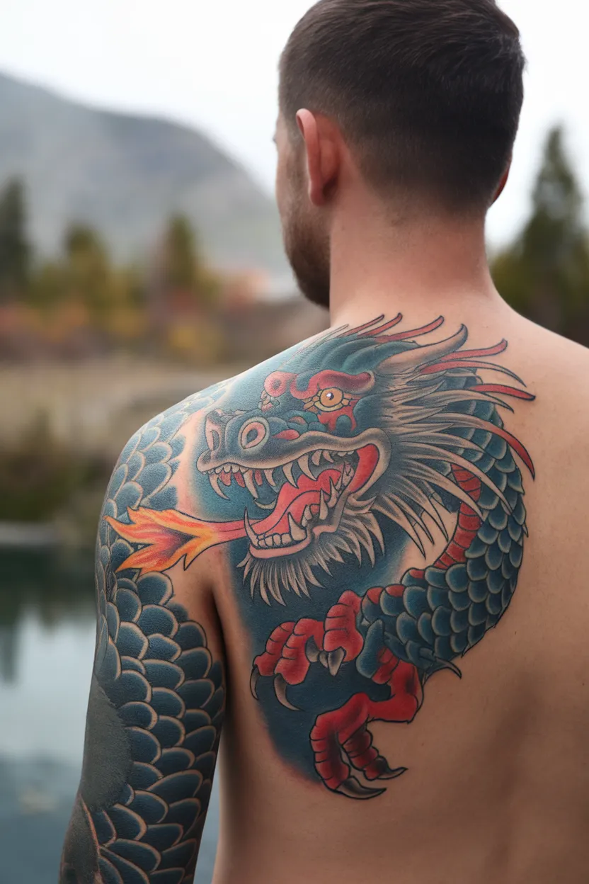 Unique Japanese Dragon Tattoo 2