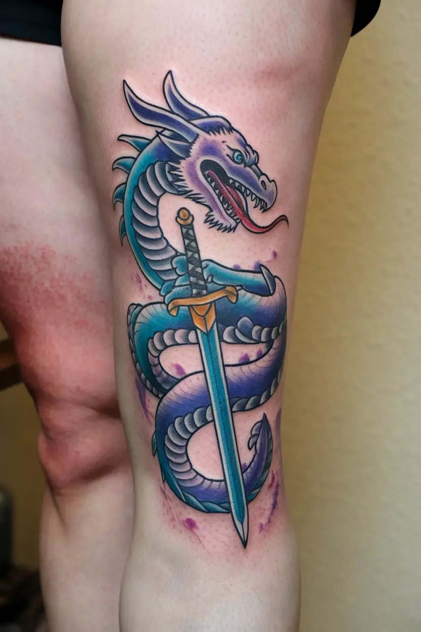 Dragon With Sword