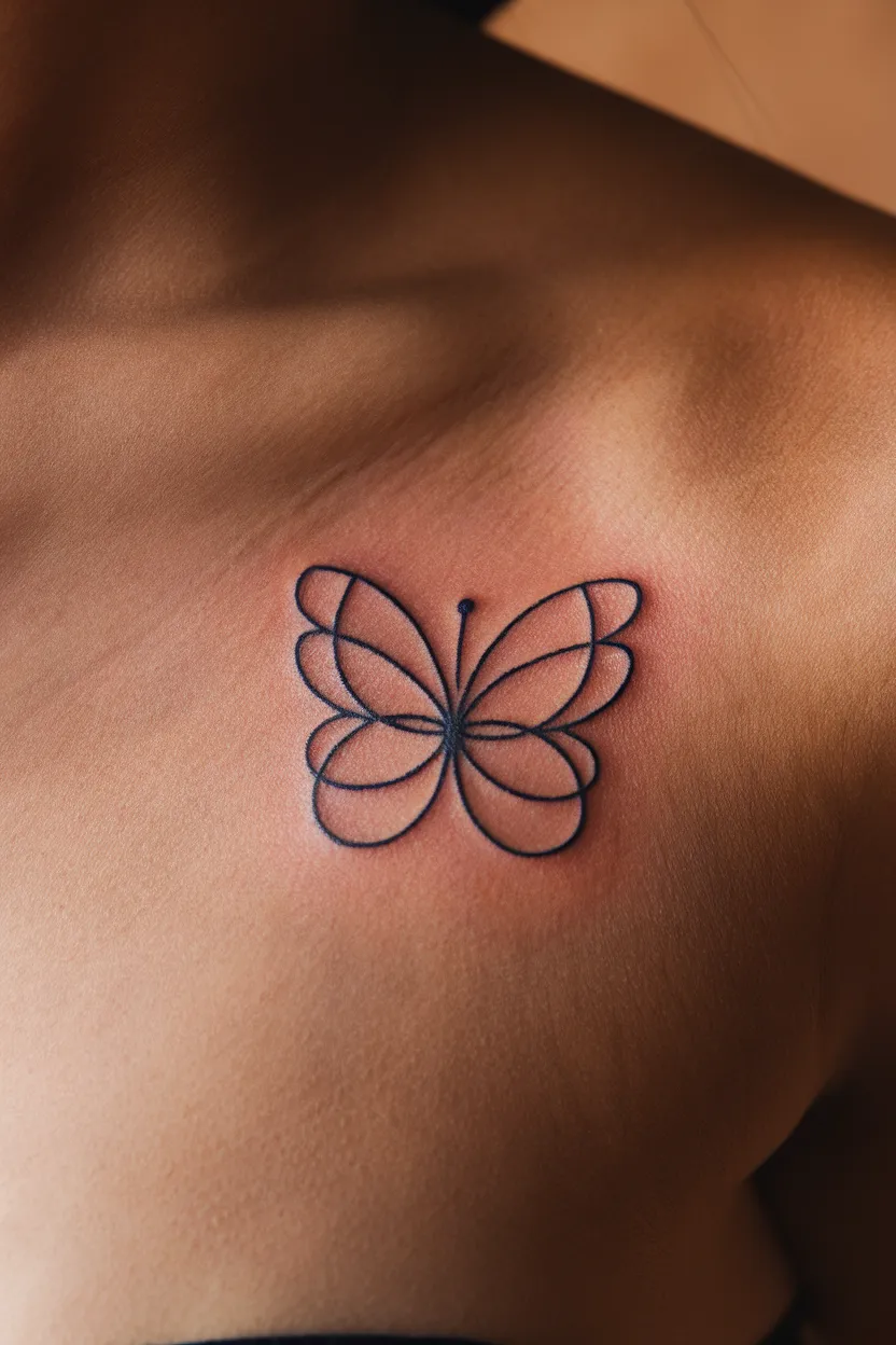 Small Butterfly Tattoo 11