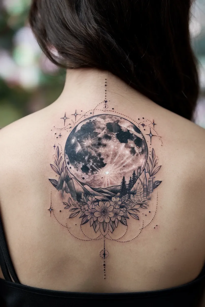Moonlight Stripe Tattoo