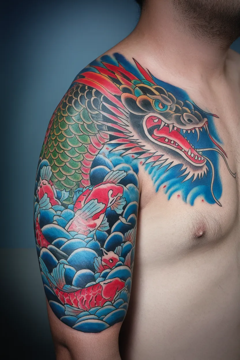 Unique Japanese Dragon Tattoo 4