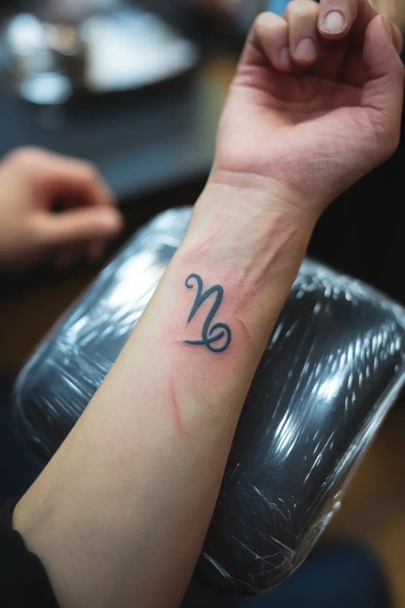 Capricorn Ribcage Tattoo