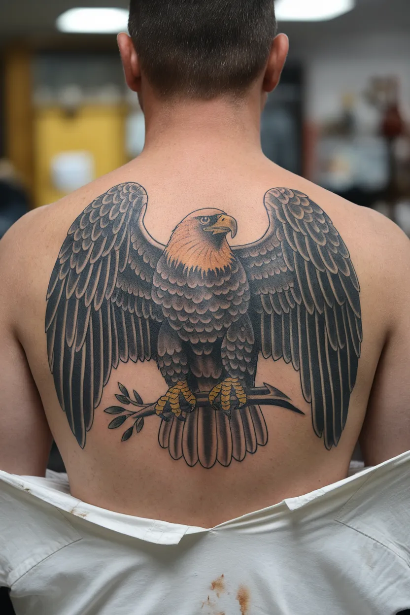 Golden Eagle in Full Wingspan