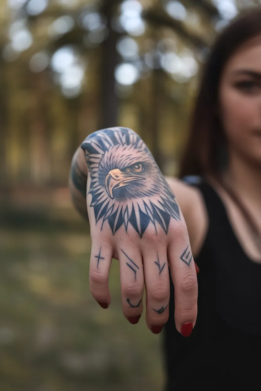 Detailed Eagle Head