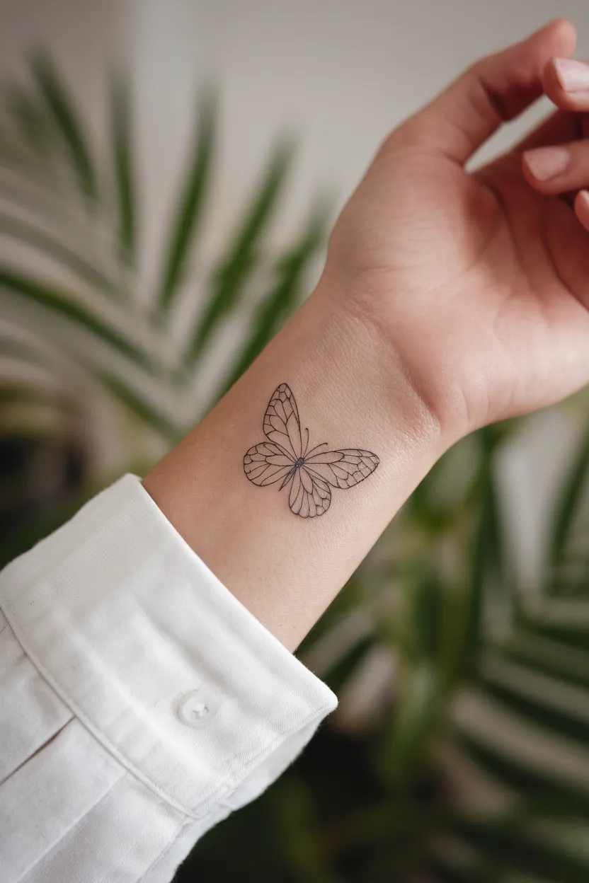 Small Butterfly Tattoo 10
