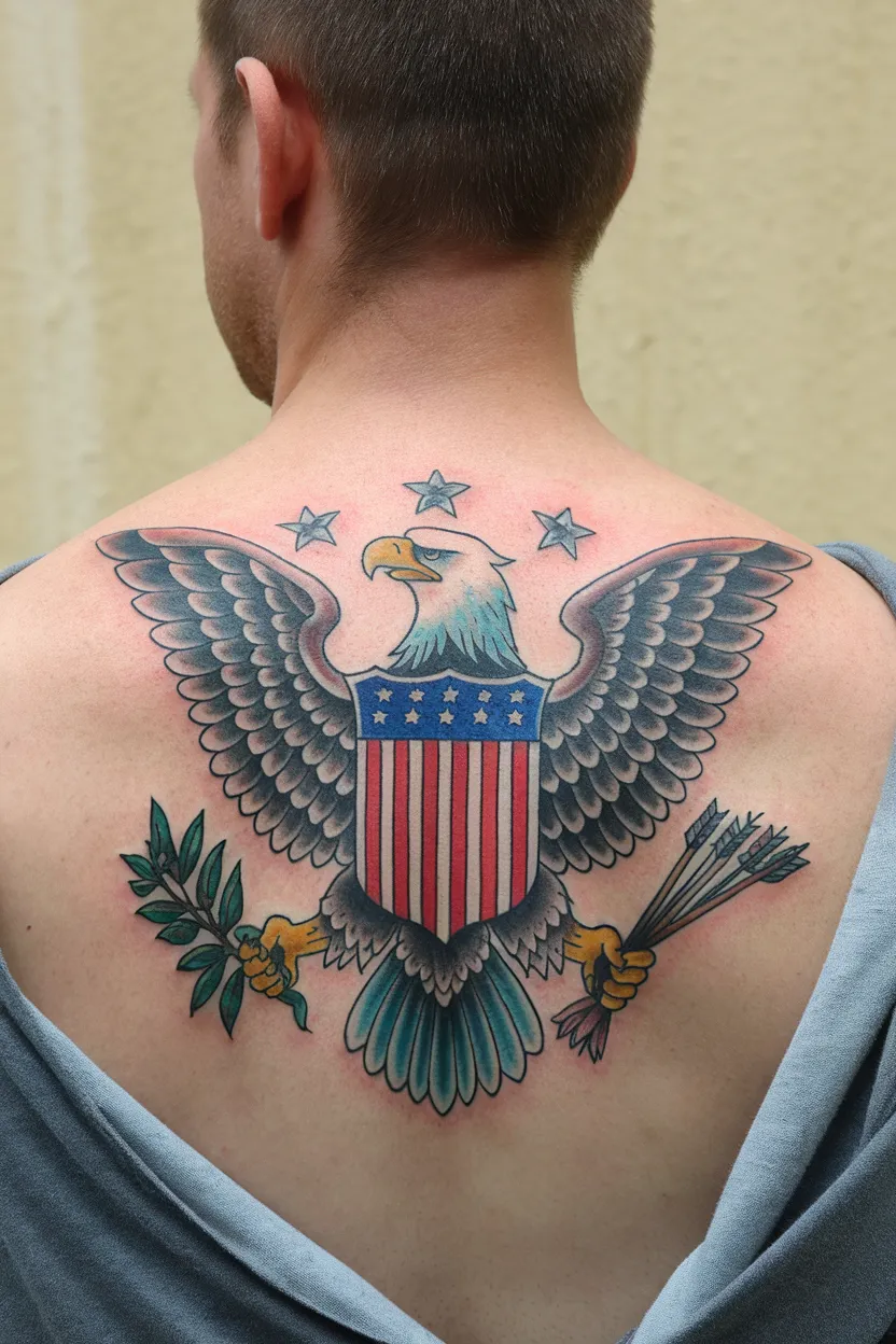 Eagle With a Patriotic Theme