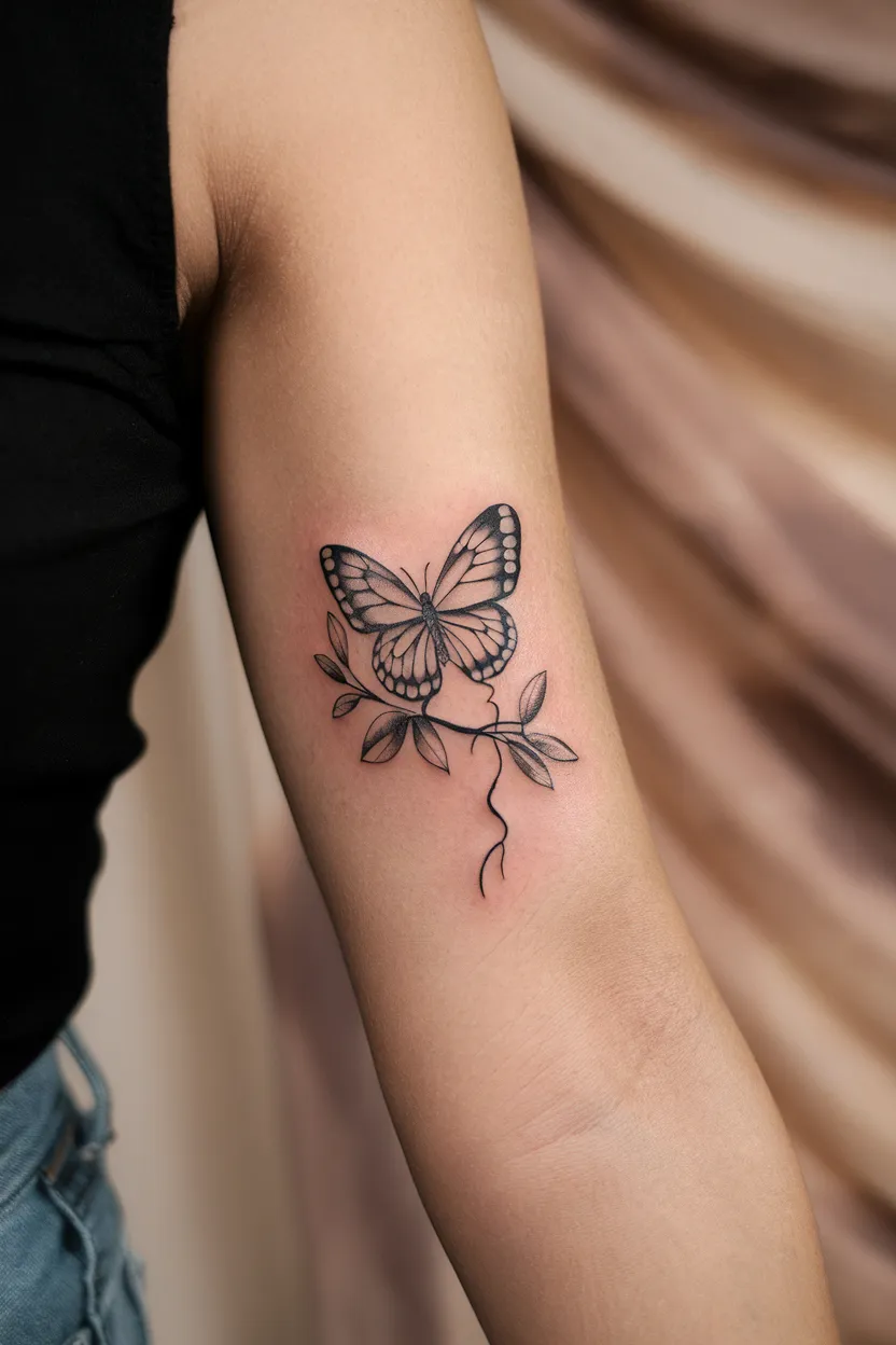 Small Butterfly Tattoo 5