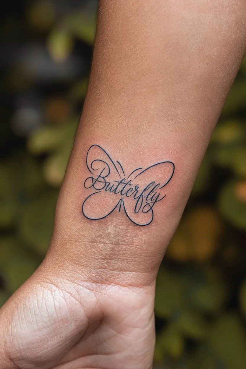 Small Butterfly Tattoo 16