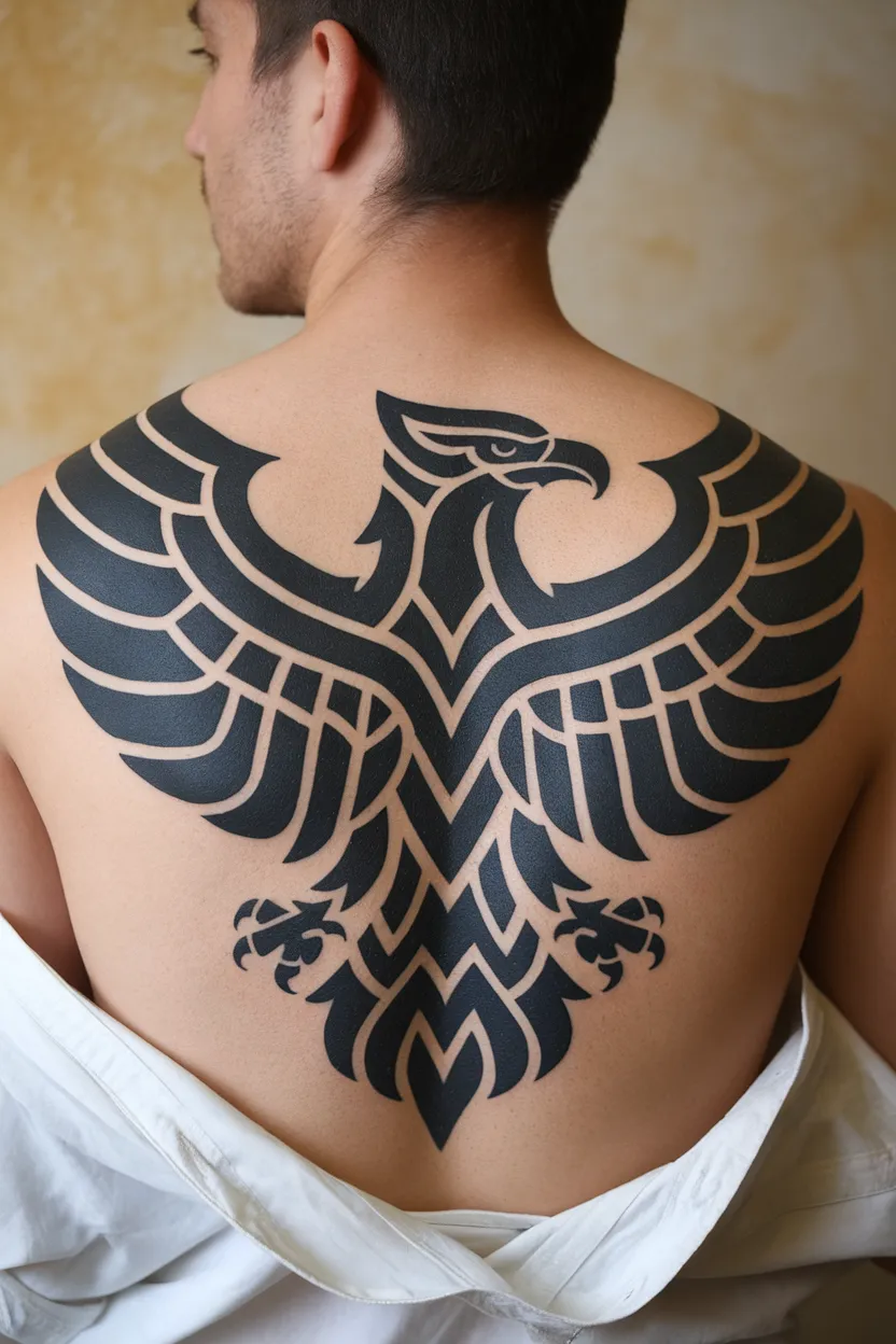 Tribal-Style Eagle Design
