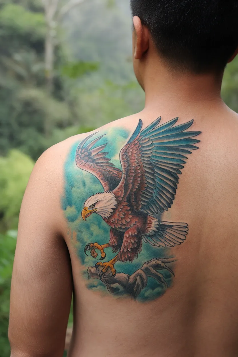 Diving Eagle With Talons Extended