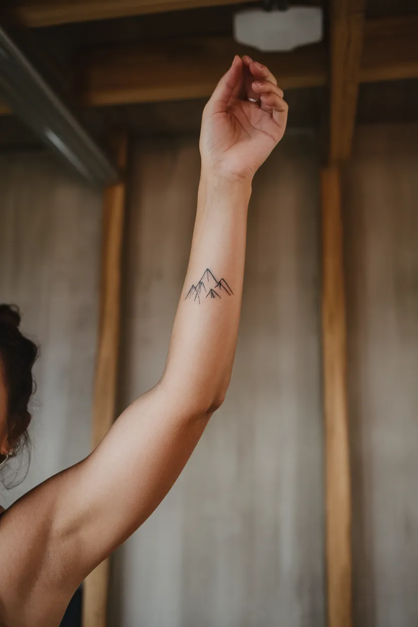 Minimalist Mountain Range