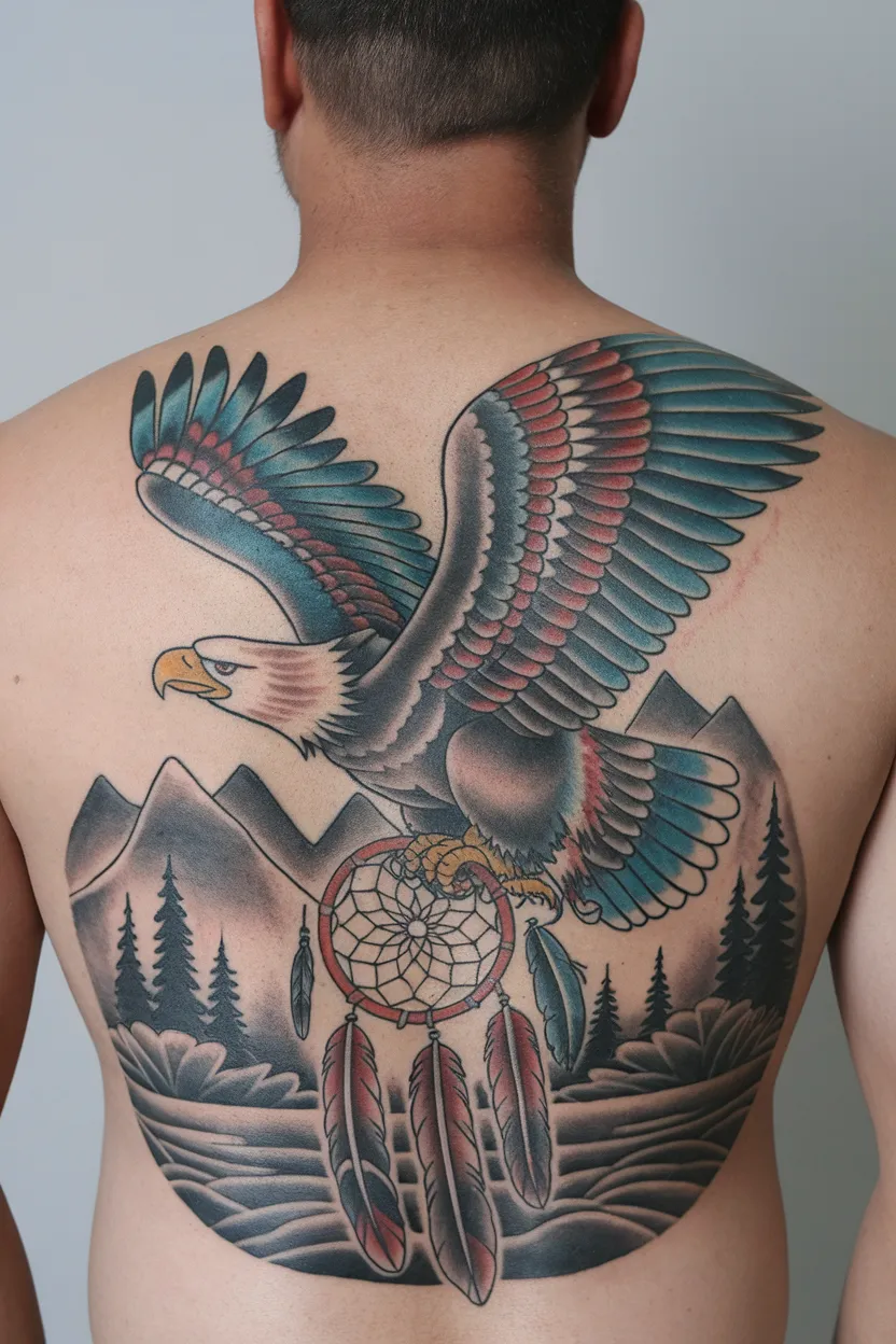 Eagle With Native American Influences