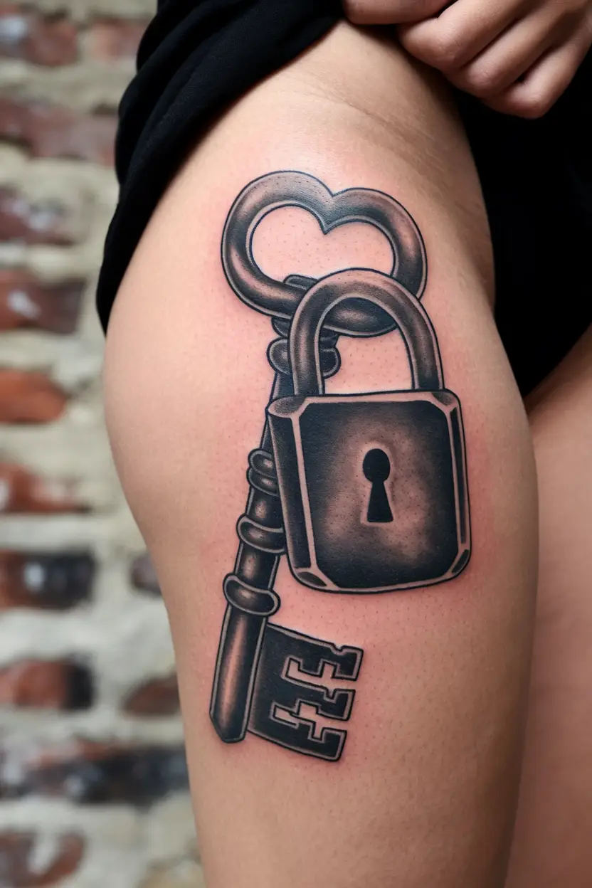 Vintage Key and Lock