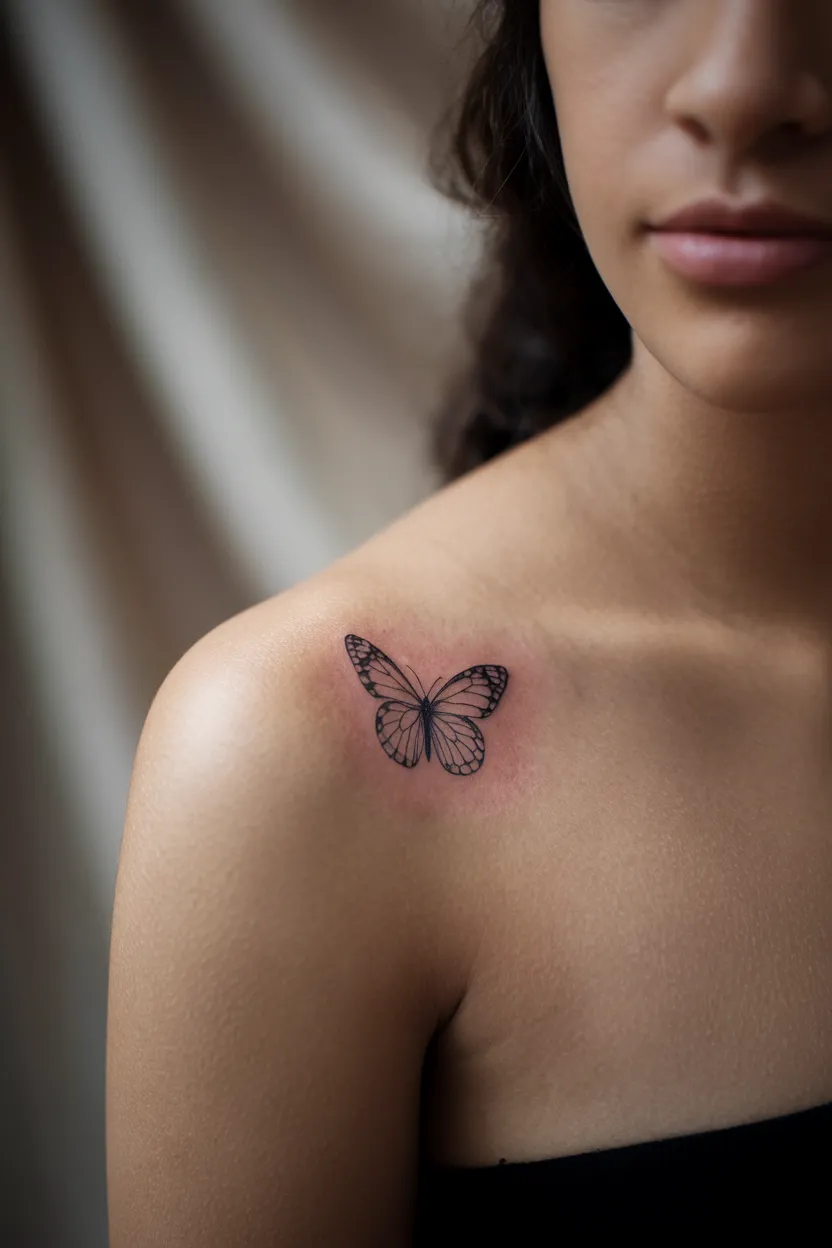 Small Butterfly Tattoo 8