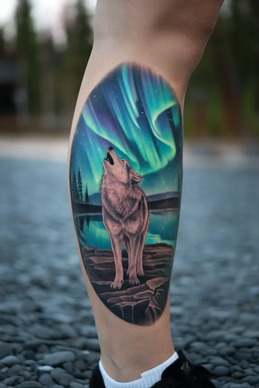 Lone Wolf Tattoo 14