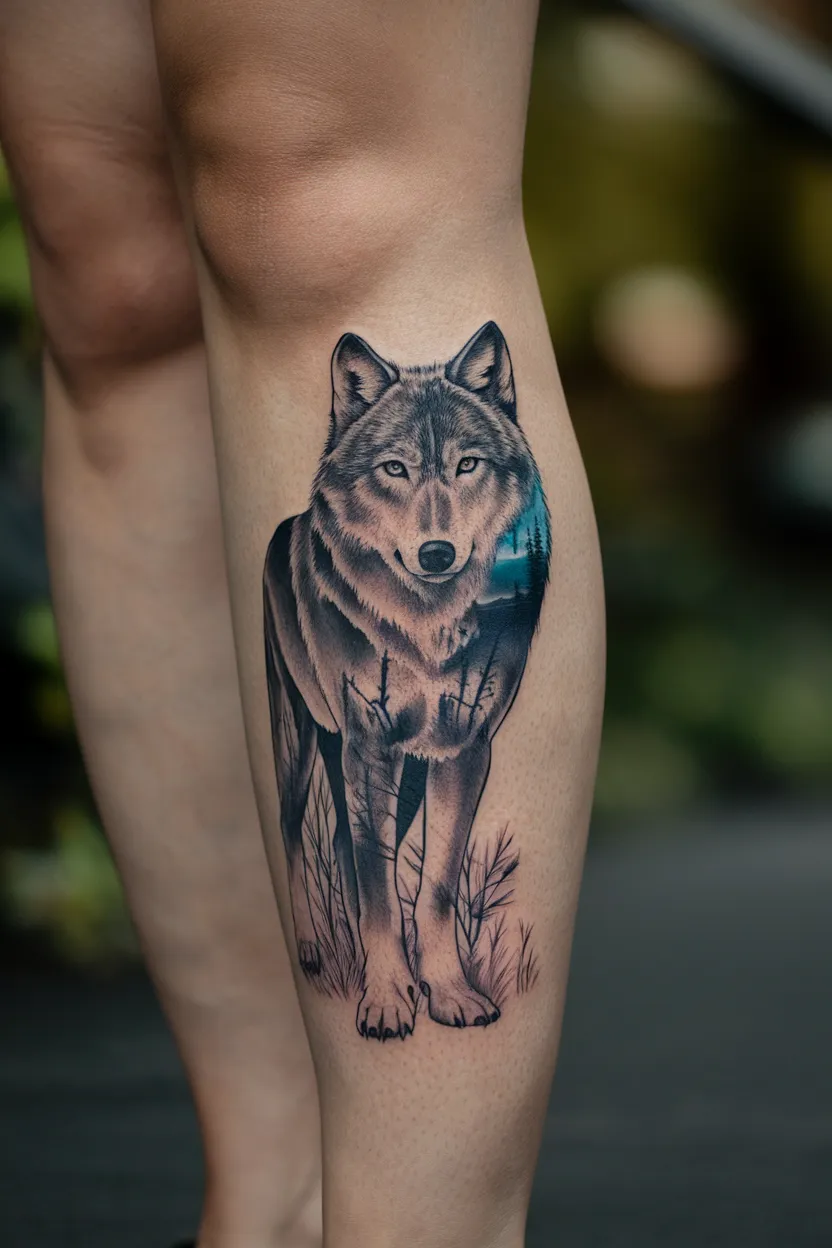 Lone Wolf Tattoo 11