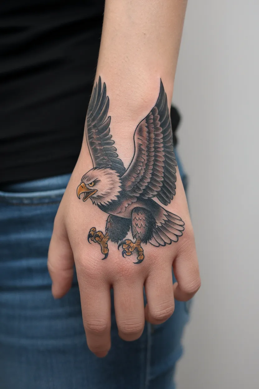 Fierce-Looking Eagle Face