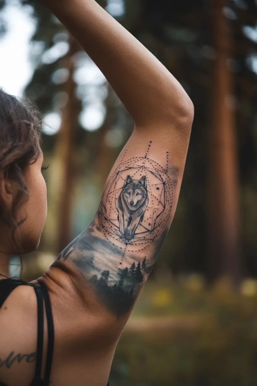 Lone Wolf Tattoo 16